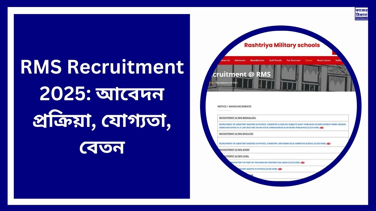 RMS Recruitment 2025