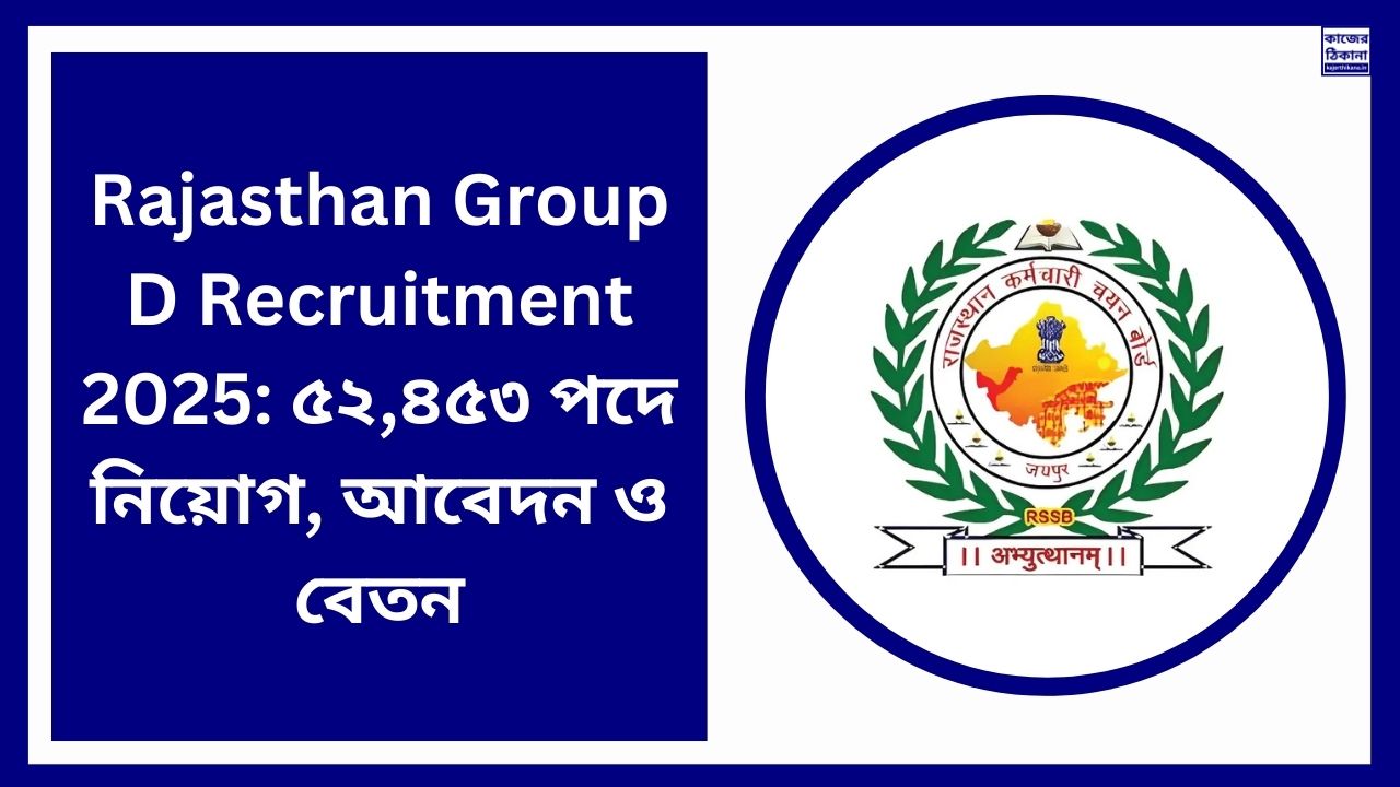 Rajasthan Group D Recruitment 2025