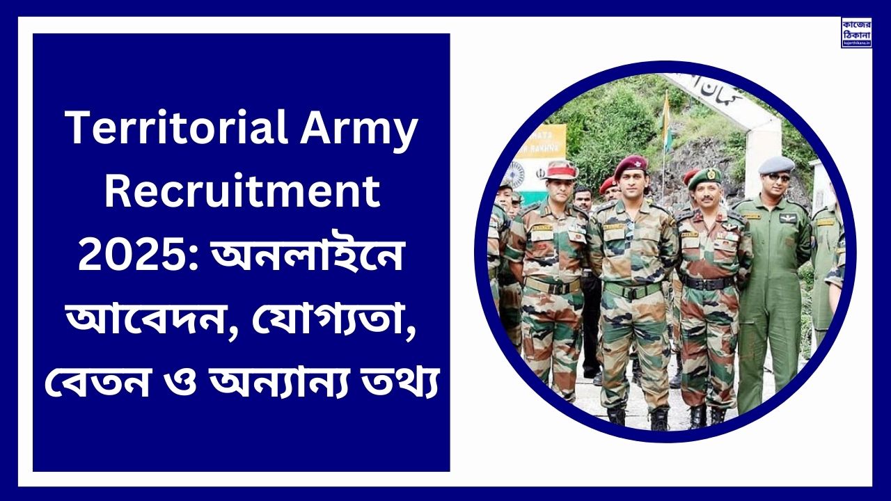 Territorial Army Recruitment 2025